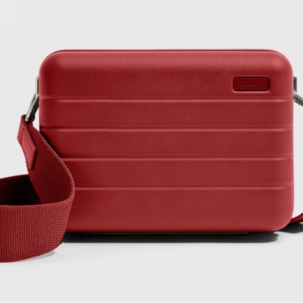 Away Red Hard-Shell Crossbody Bag